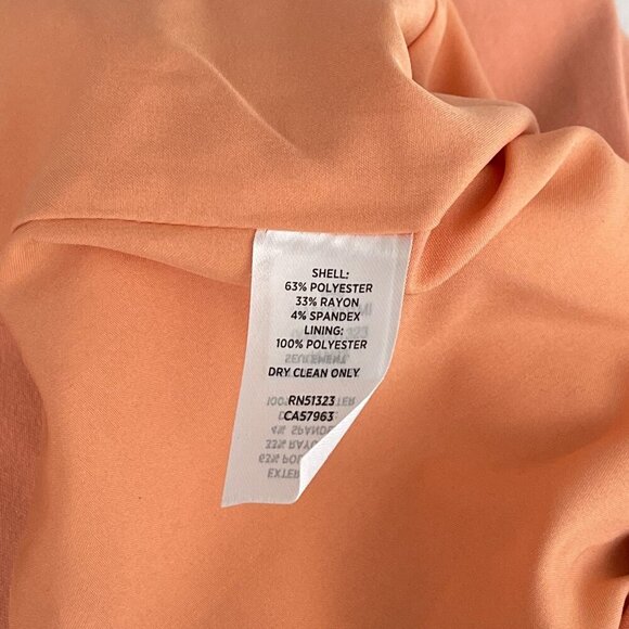 Halogen Single-Breasted Long Sleeve Blazer Business Pockets Peach Pink Women XS - Picture 6 of 13